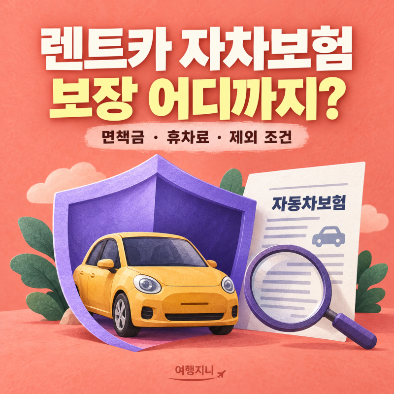렌트카 자차보험 종류별 차이, 가입 전 꼭 볼 체크리스트
