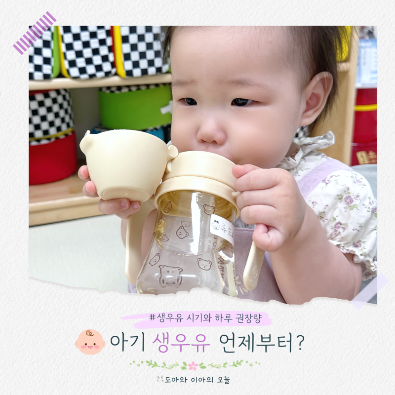아기 생우유 언제부터? 돌아기 생우유 시기와 하루 권장량 총정리
