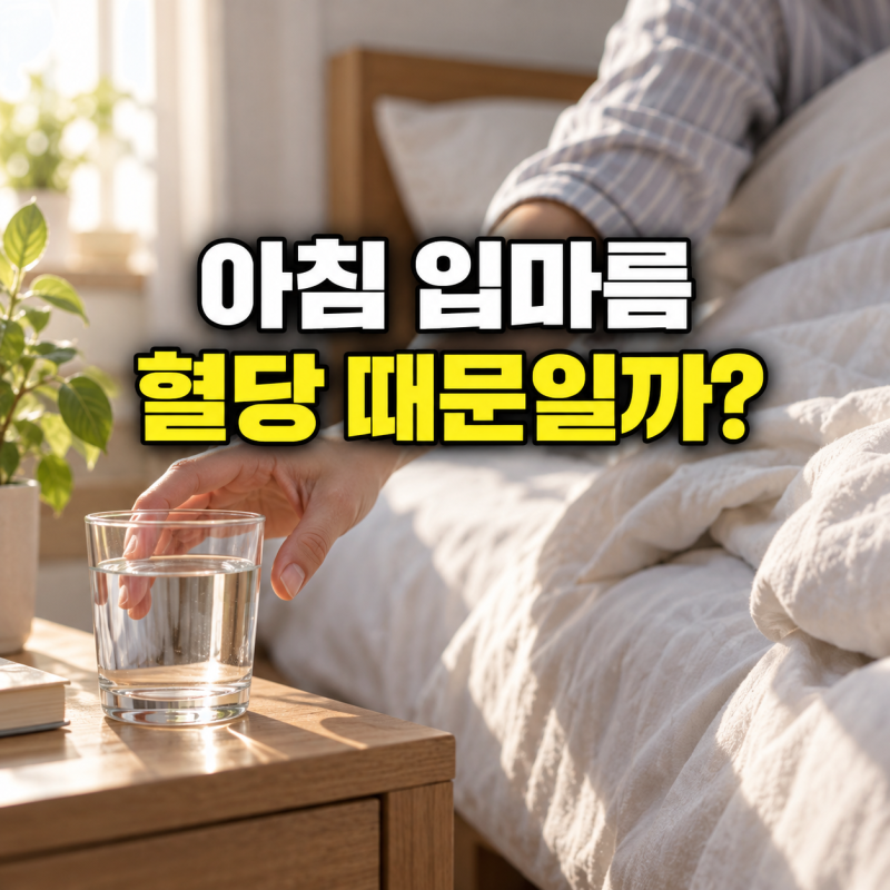 "아침마다 입이 바짝 말라…"단순 갈증일까, 당뇨 신호일까?