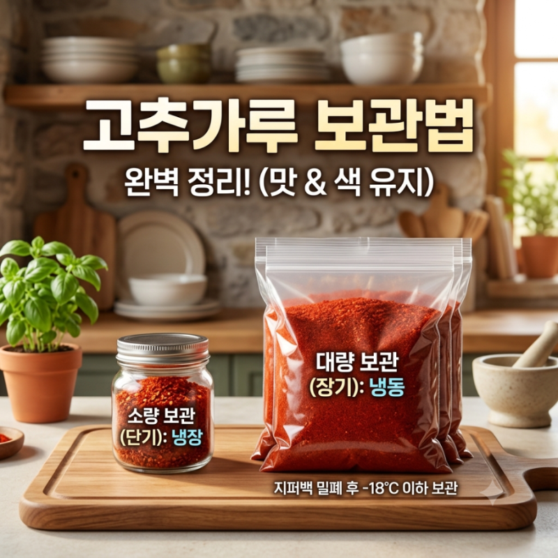 고추가루 보관법, 의견이 분분한데 도대체 뭐가 정답일까?