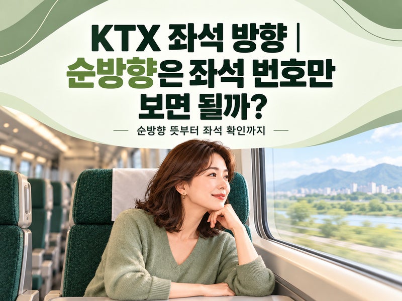 KTX 좌석 방향｜순방향은 좌석 번호만 보면 될까?