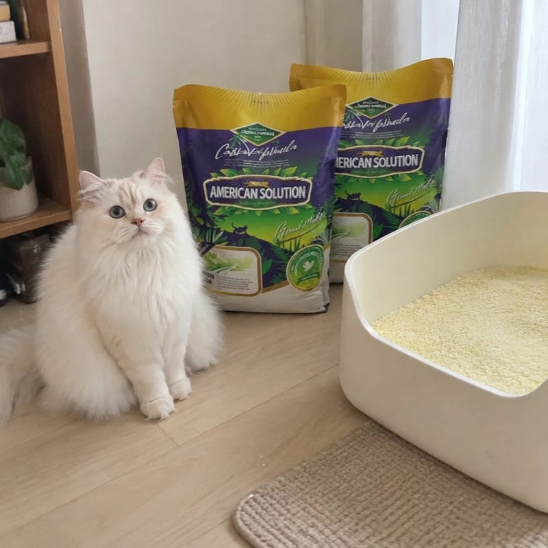 아메리칸솔루션 최고급 브라질산 카사바 먼지없는 고양이모래 옵티멈 6kg 2개 알아보기
