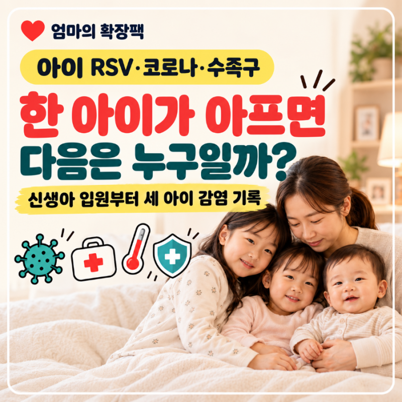 수족구 형제 격리해도 소용없을까｜아이 셋 감염 릴레이를 겪은 현실