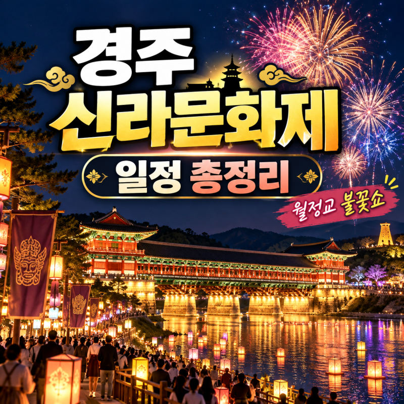 2026 경주 신라문화제 일정 총정리, 월정교 불꽃쇼부터 힙합공연까지 주목받는 이유