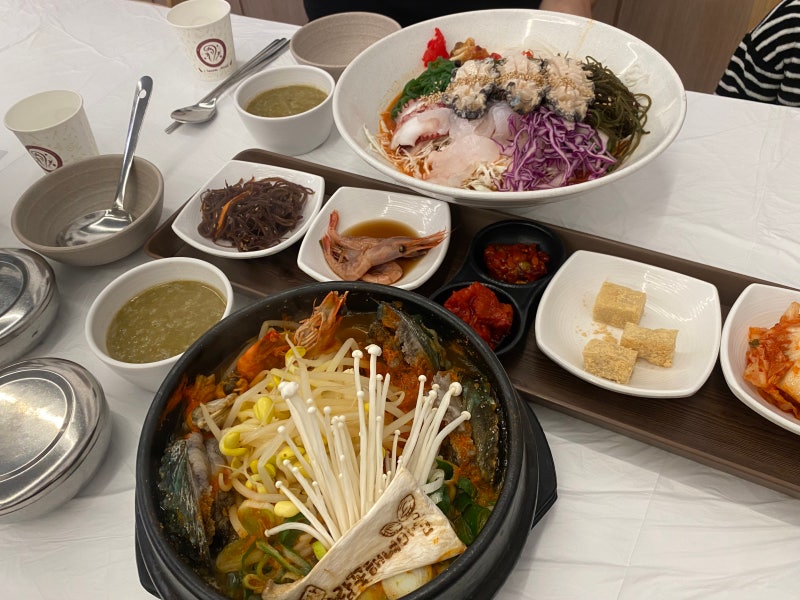 양양 맛집 추천! 낙산사 근처 바람꽃해녀마을 전복뚝배기 물회 신선한 찐 후기