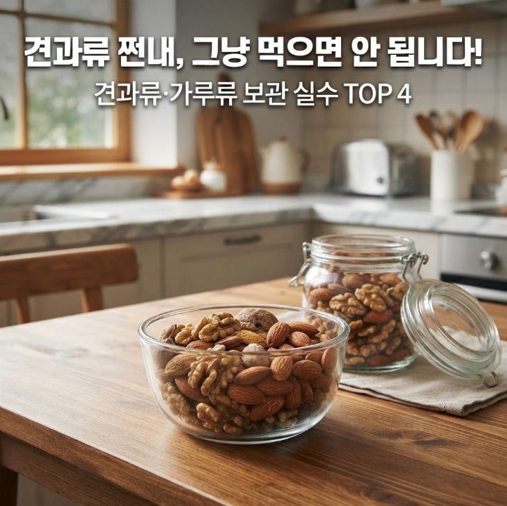 견과류 쩐내 나면 먹어도 될까?｜견과류·가루류 올바른 보관법 TOP 4