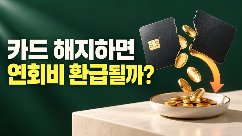 신용카드 해지하면 연회비는 얼마나 환급될까?