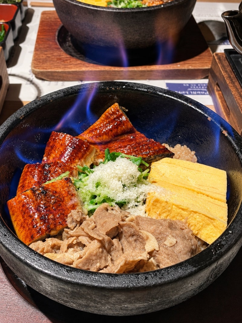 후쿠오카 캐널시티 맛집 우나기노에이토 돌솥 장어덮밥 오차즈케 후기