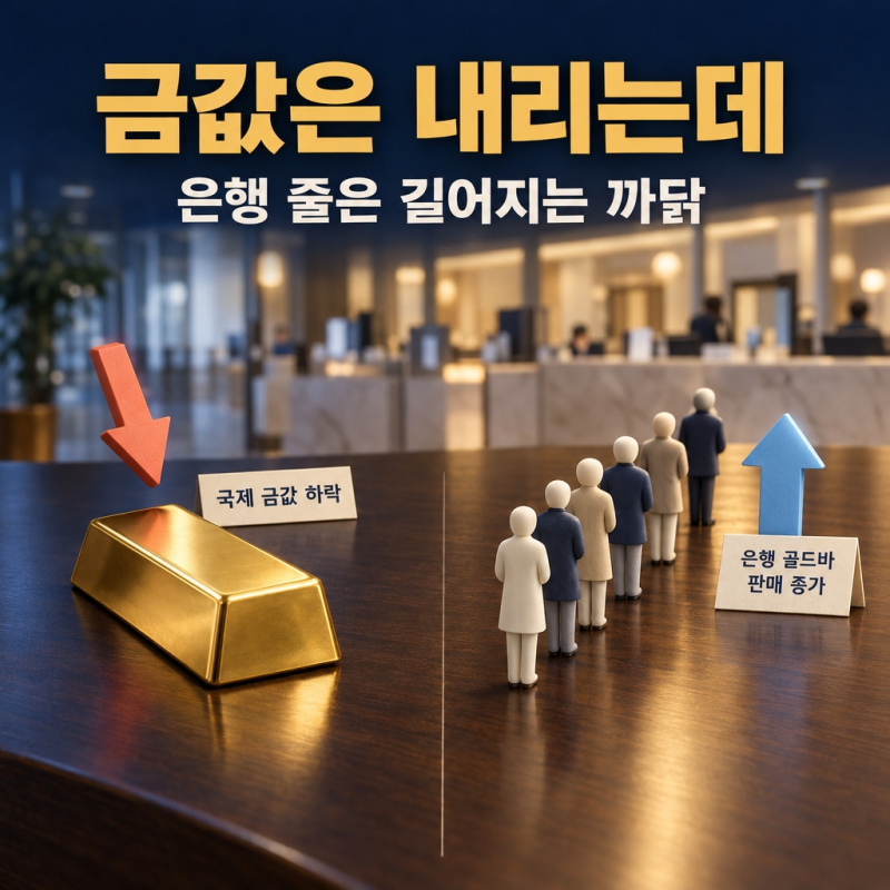 금값 하락에도 골드바를 찾는 사람이 늘어난 까닭?