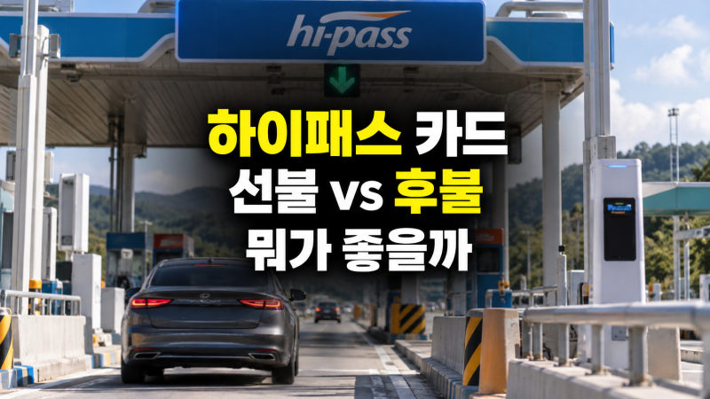 하이패스 카드 추천: 선불 vs 후불, 연회비, 충전 방식, 혜택, 선택 기준