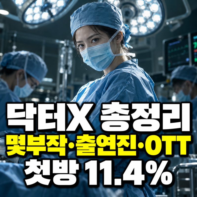 닥터X 하얀 마피아의 시대 몇부작·출연진·넷플릭스 총정리 (2026년 10월 기준)