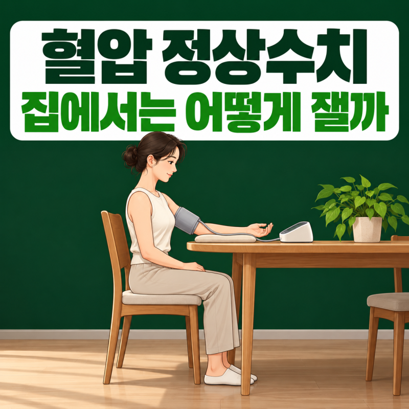 “집에서는 다를까” 혈압 정상수치와 정확한 가정 측정법