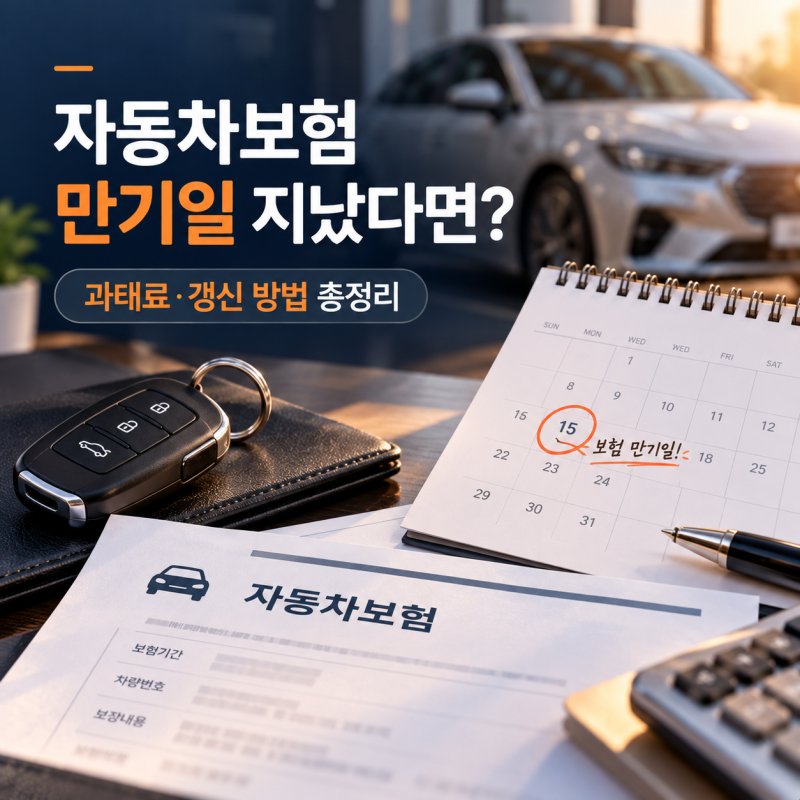 자동차보험 만기일 지나면 과태료 얼마? 하루 늦었을 때 갱신 방법