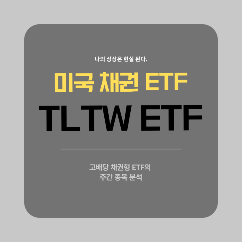 [주식 종목 분석_TLTW(iShares 20+Year Treasury Bond BuyWrite Strategy)] 주간 시황 정리, 24년 만의 장기금....
