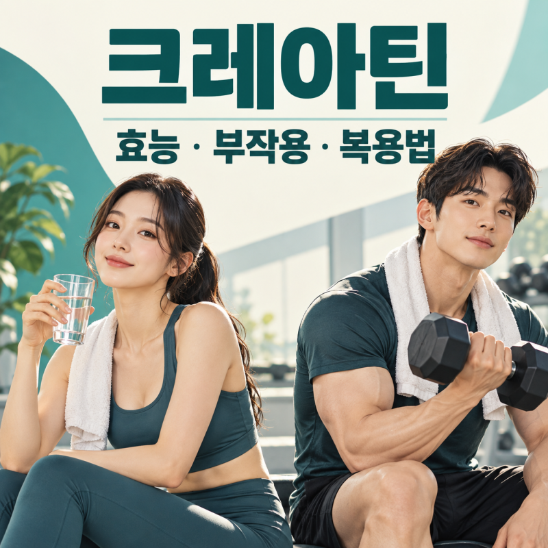 크레아틴 효능과 부작용, 복용법부터 알약·가루 선택까지