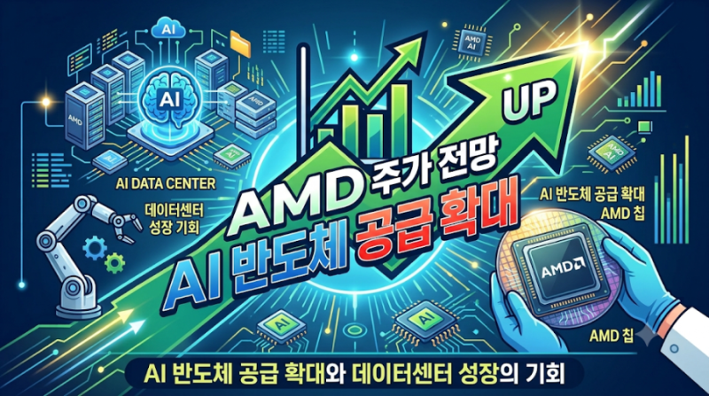 AMD 주가 전망, AI 반도체 공급 확대와 데이터센터 성장의 기회