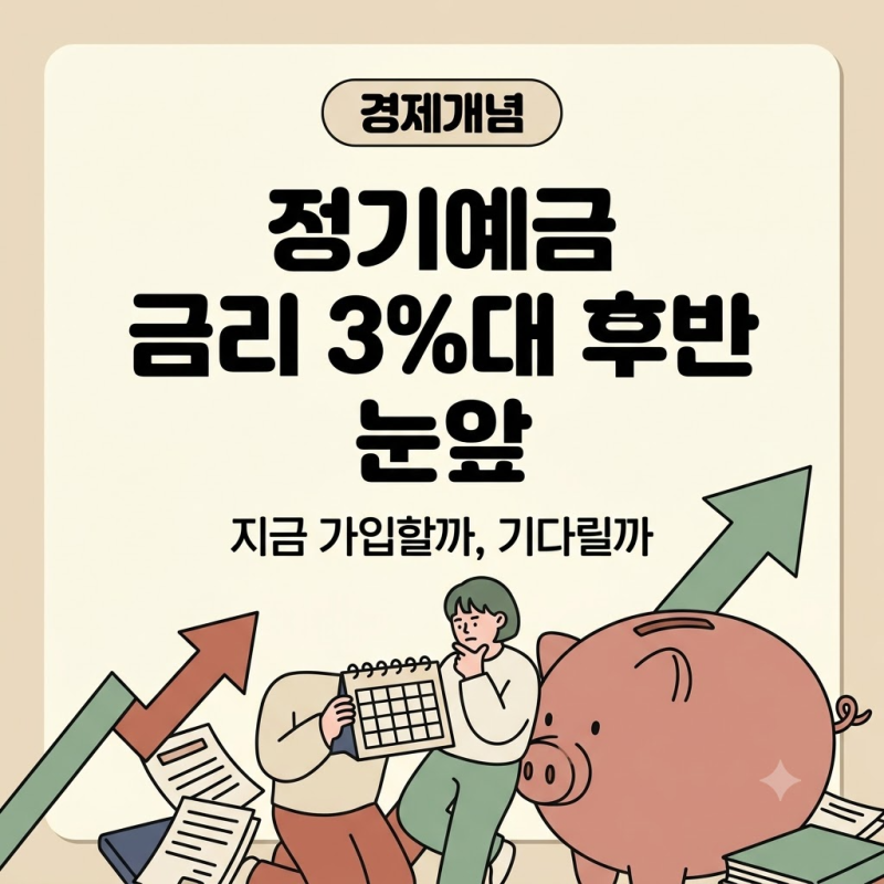 정기예금 금리 3%대 후반 눈앞, 지금 가입할까 기다릴까