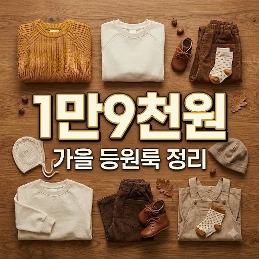 남대문 아동복 가을 상하복 가격 총정리…소이빈 1만9,200원부터