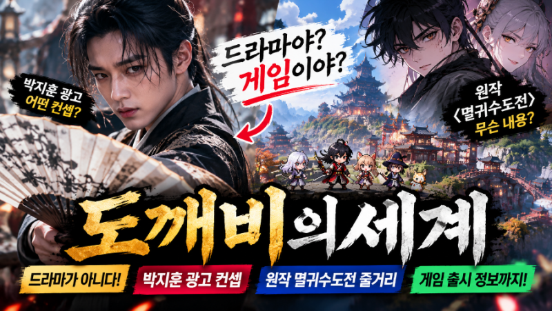 도깨비의세계 정체는? 박지훈 광고부터 원작 멸귀수도전 줄거리까지 총정리!