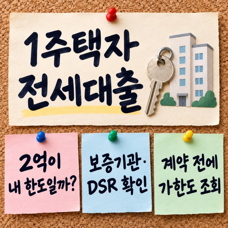 [부동산]1주택자 전세대출, 2억이 끝이 아닙니다