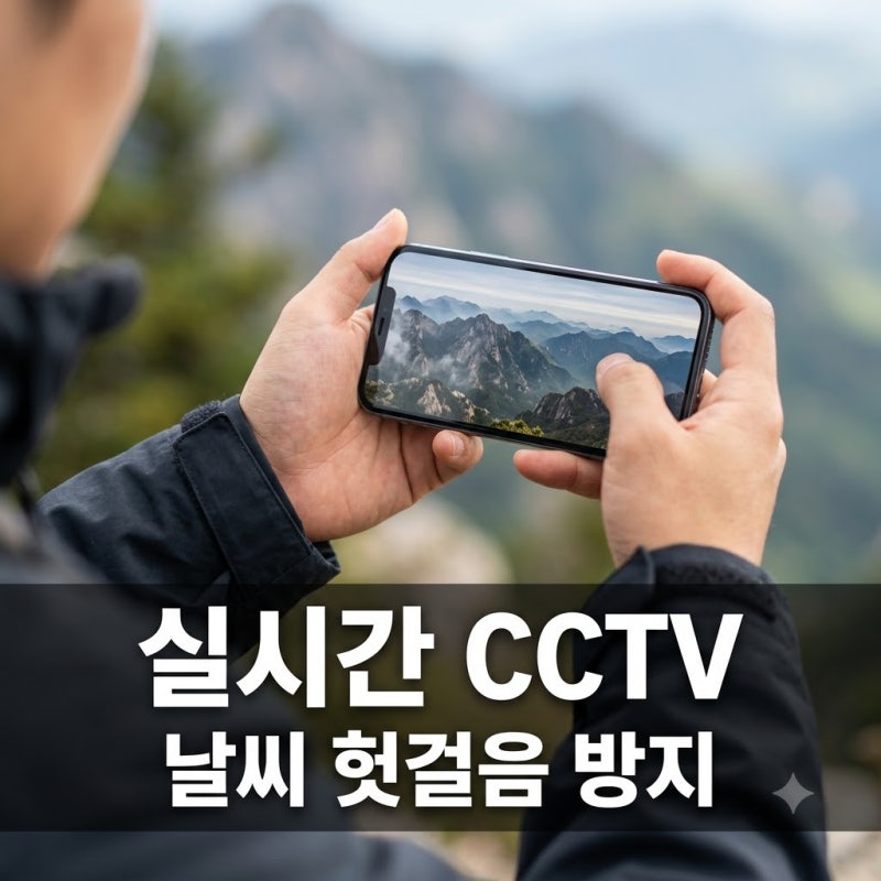 "기상청 믿었다가 또 낭패?" 전국 관광지 실시간 CCTV 확인법..