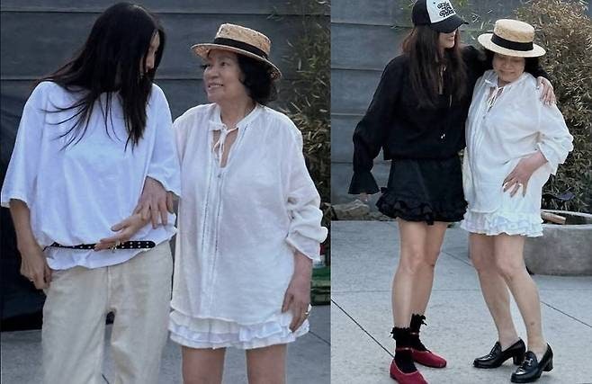 “우리 나이에도 못 입는데 86세 엄마가?”…황신혜 모녀가 똑같은 미니스커트 입고 나타나....