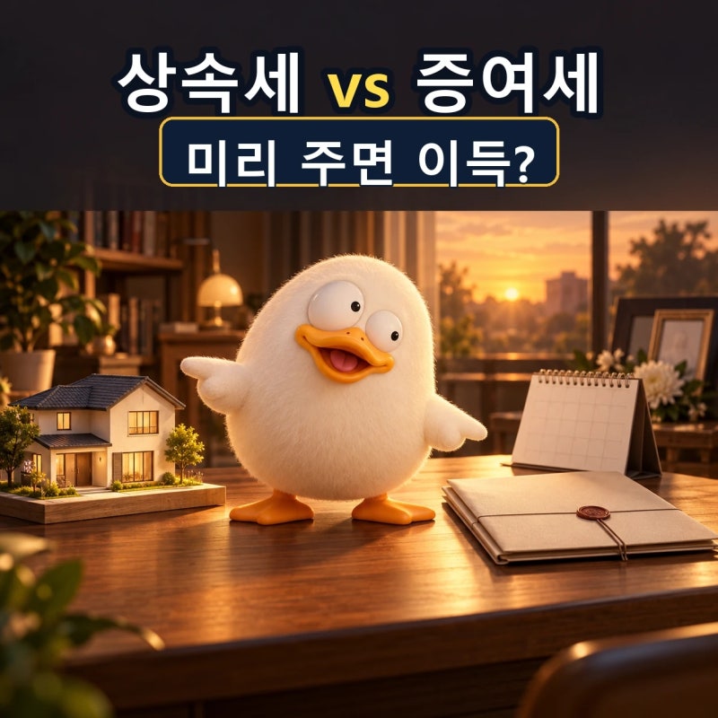 상속세 증여세 차이, 5억원 물려줄 때 세금은 왜 다를까?