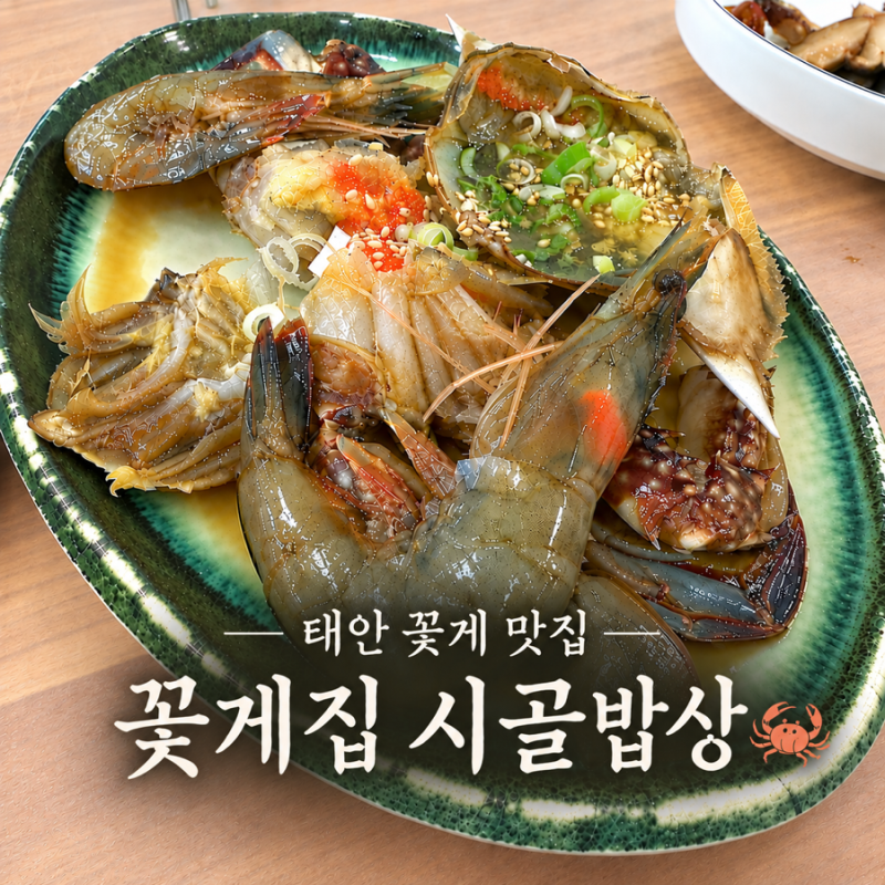 안면도 꽃지해수욕장 맛집 | 20년 원조 게국지와 게장 ‘꽃게집시골밥상’