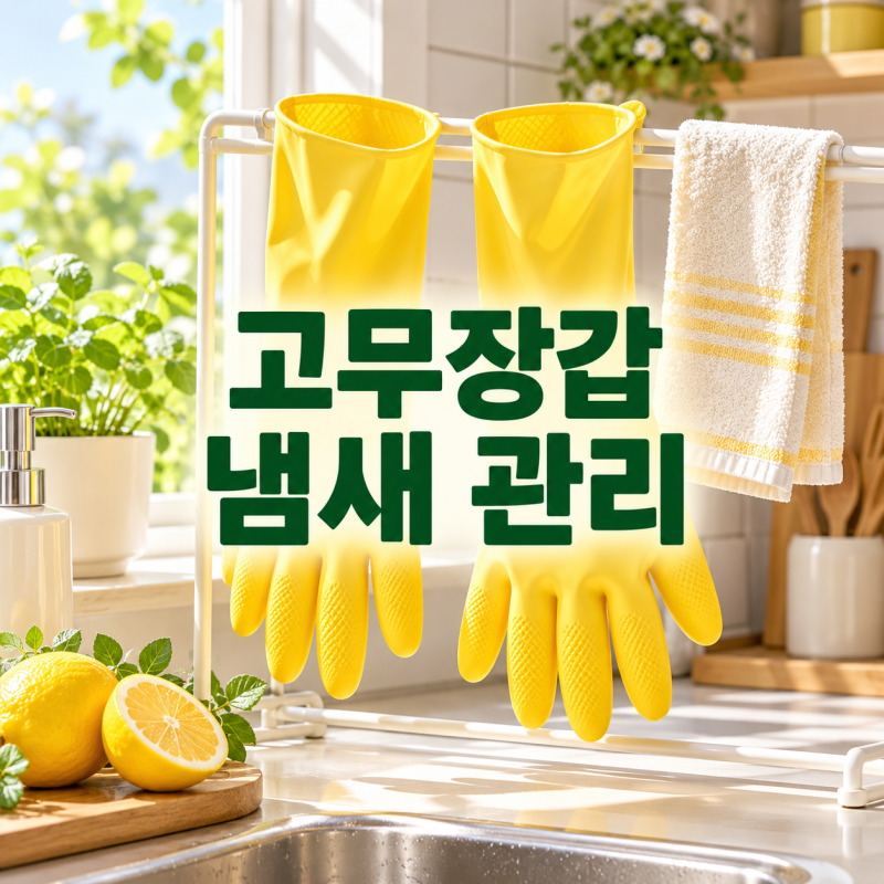 고무장갑 안쪽 냄새, 뒤집어 빨아도 될까? 세척·건조·교체 신호