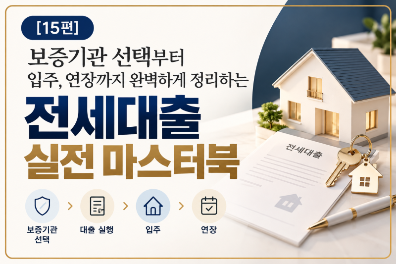 [15편] 보증기관 선택부터 입주, 연장까지 완벽하게 정리하는 전세대출 실전 마스터북