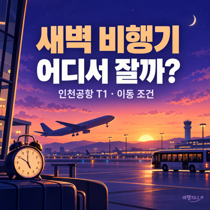 인천공항 1터미널 호텔, 새벽 비행기 전엔 이것부터 체크하세요