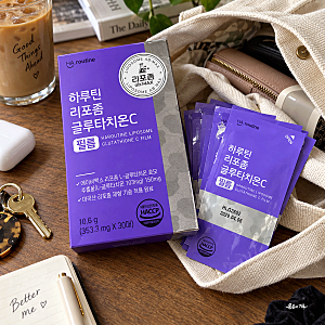 하루틴 리포좀 글루타치온C 필름 30매 6개, 물 없이 한 장씩 챙기기 편한 구성