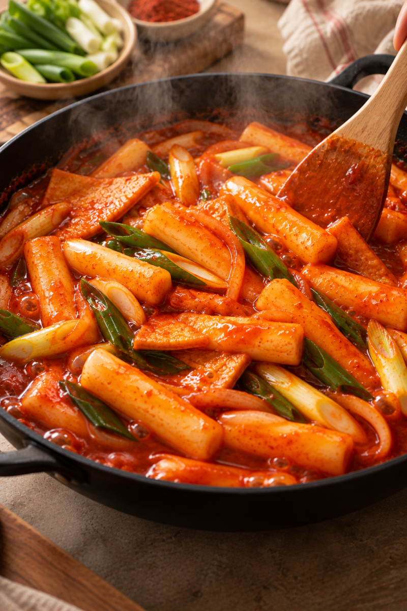 류수영 평생떡볶이 레시피｜어묵 육수와 매콤달콤 소스의 조화
