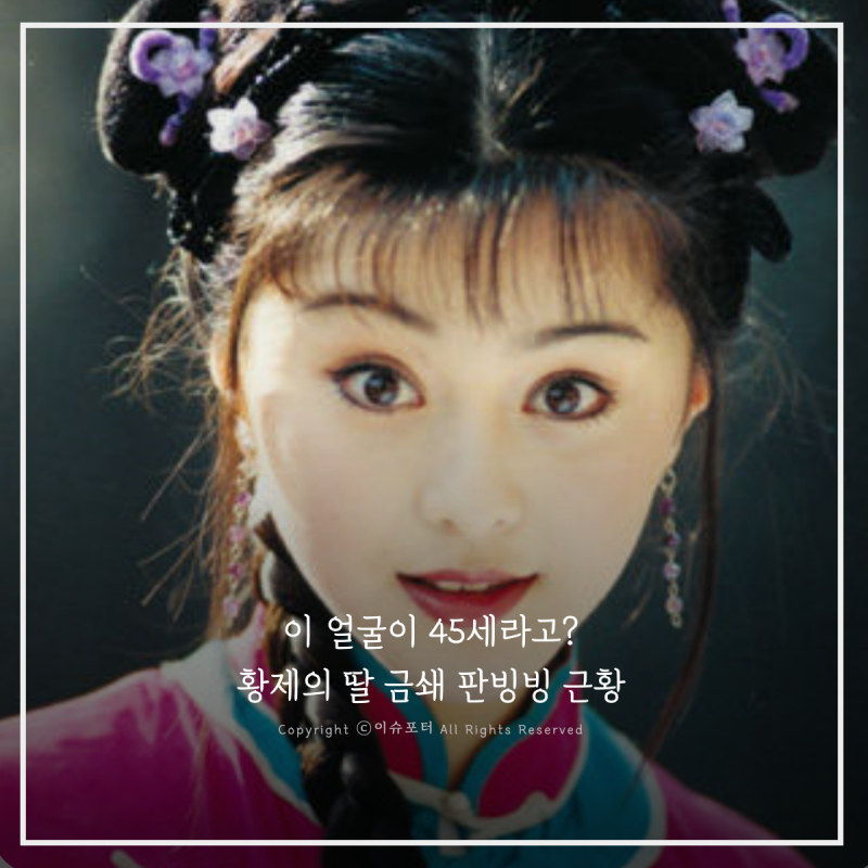 "이 얼굴이 45세라고?" 그 시절 황제의딸 금쇄 판빙빙, 40대에도 감탄 부른 최근근황