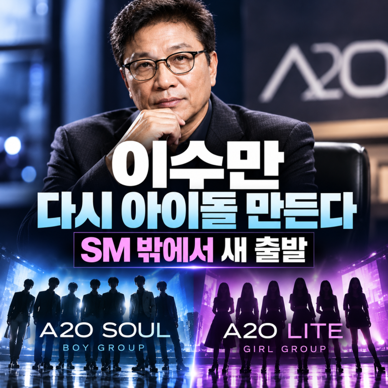 A2O엔터테인먼트, 이수만·유영진이 다시 뭉쳤다…새 아이돌은 누구?