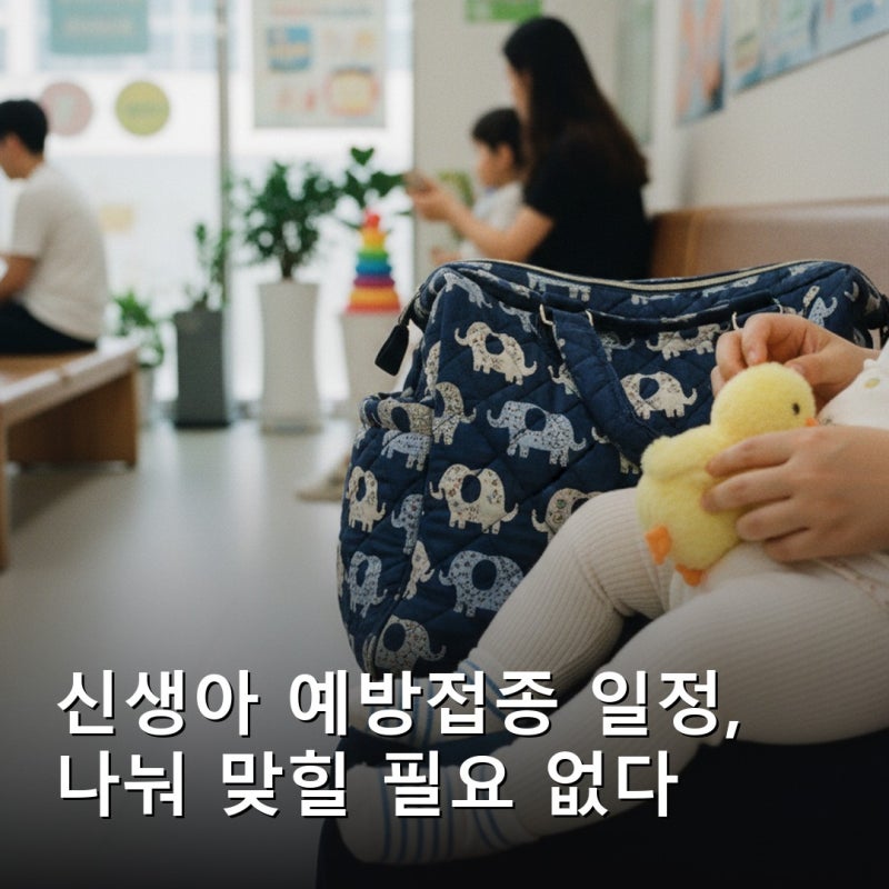 신생아 예방접종 일정, 나눠 맞힐 필요 없다
