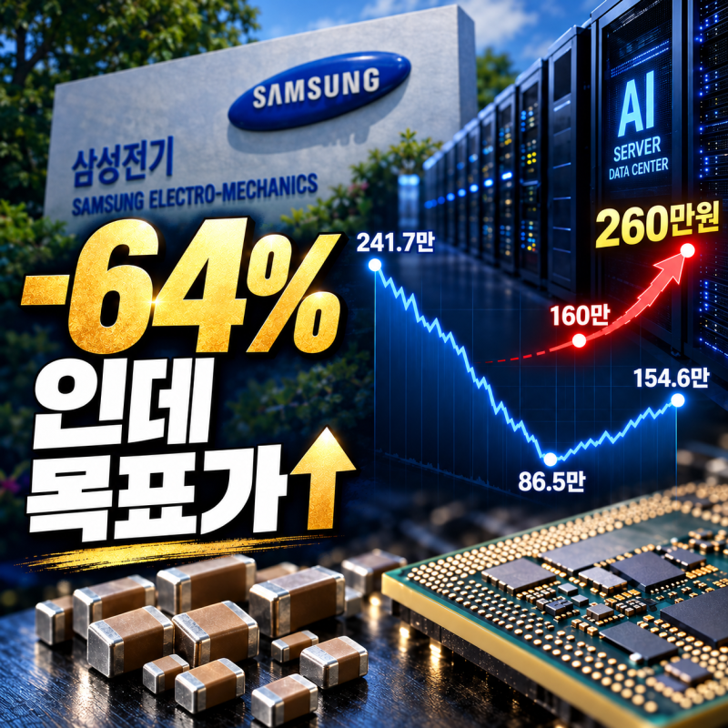 “영업이익 +150%?” 삼성전기 주가 반토막에도 목표가 오른 이유