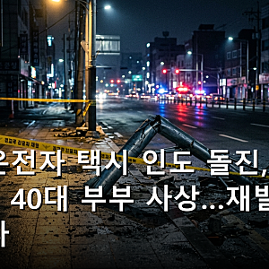 고령 운전자 택시 인도 돌진, 광진구 40대 부부 사상…재발 막을 수 있나