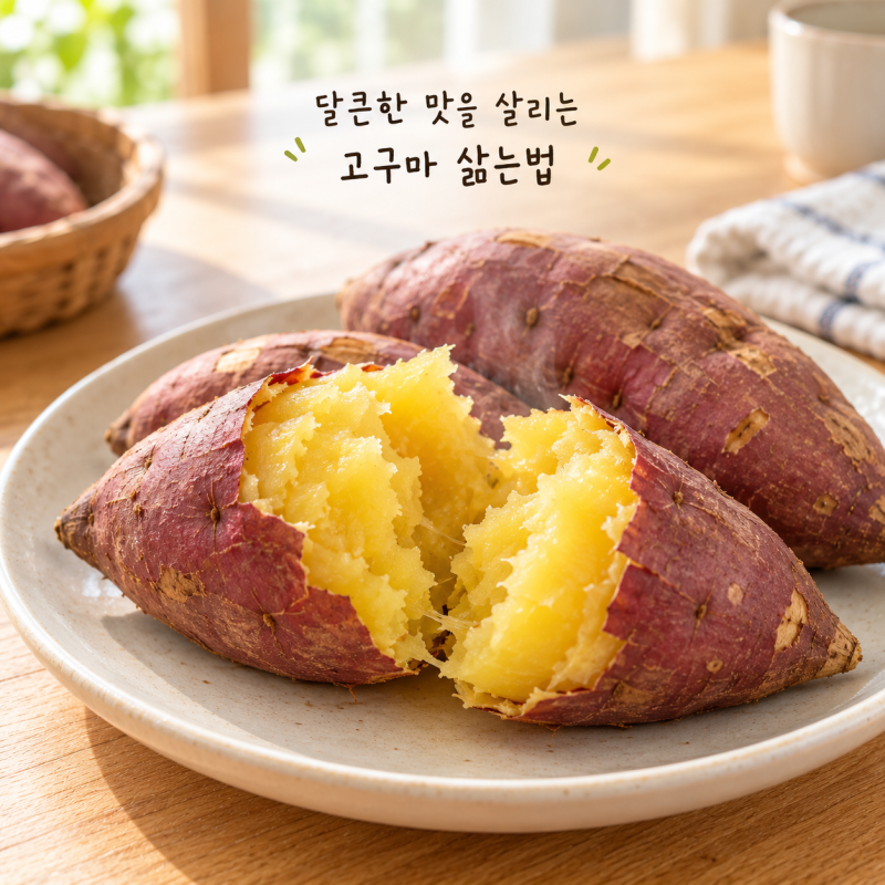 달큰한 맛을 살리는 고구마 삶는법