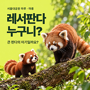 서울대공원 레서판다 마루·마롱｜이름의 유래, 자이언트판다와 다른 점, 공식 영상