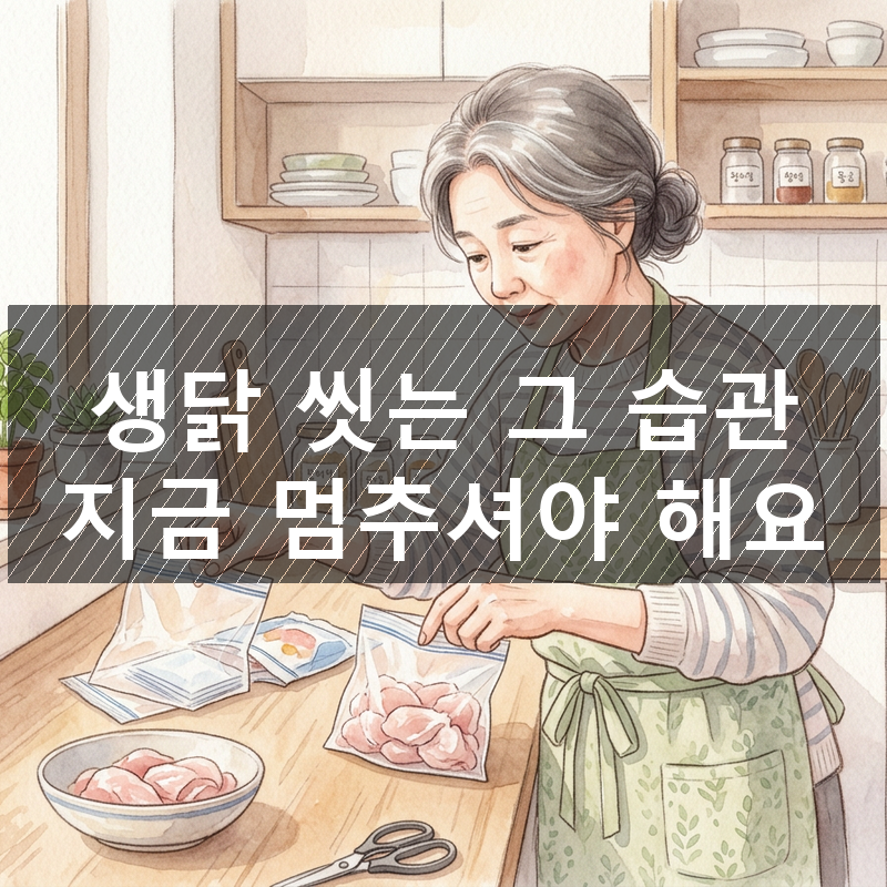 생닭을 왜 씻지 말라고 할까? 30분마다 퍼지는 진짜 이유