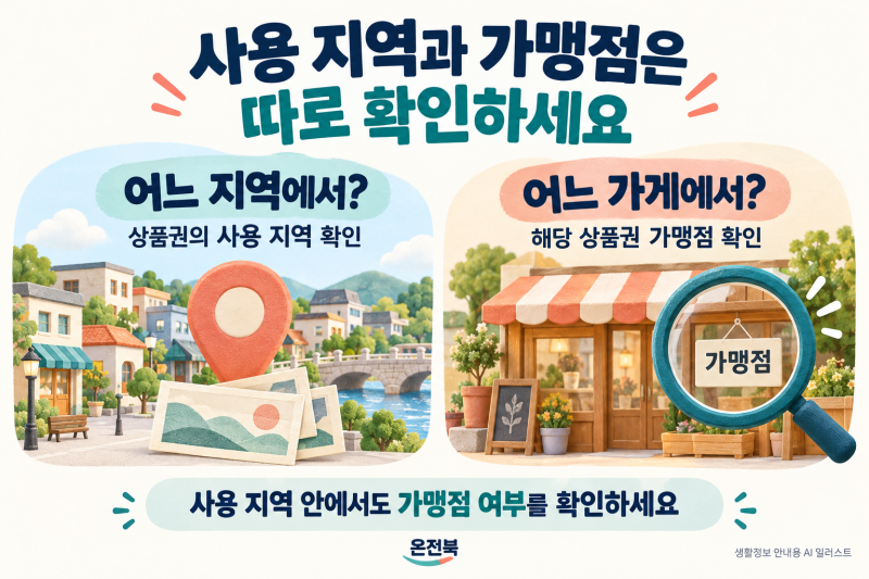 전북 지역화폐, 다른 시·군에서도 쓸 수 있을까?｜사용 지역과 가맹점 차이