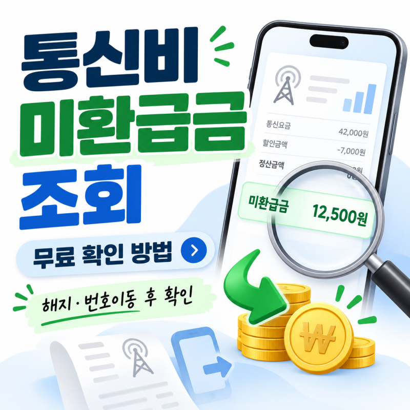 통신비 미환급금 조회 방법｜스마트초이스에서 무료 확인하기
