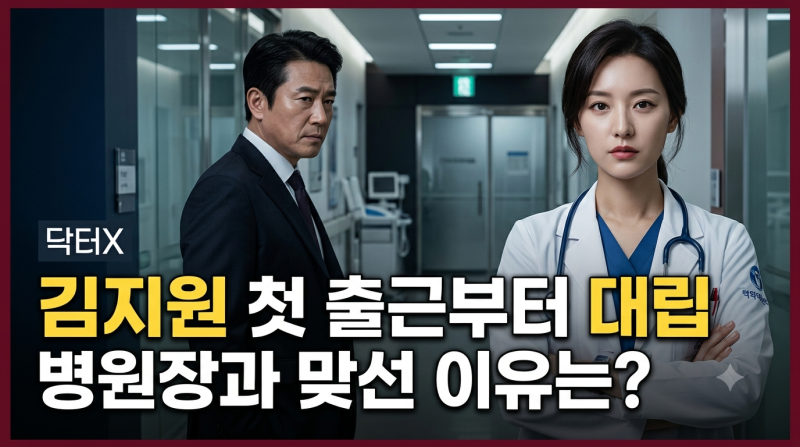 [닥터 X 하얀 마피아의 시대] 김지원, 첫 출근부터 대립한 이유는?