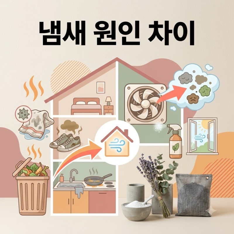 집냄새제거, 방향제와 베이킹소다 관리 차이