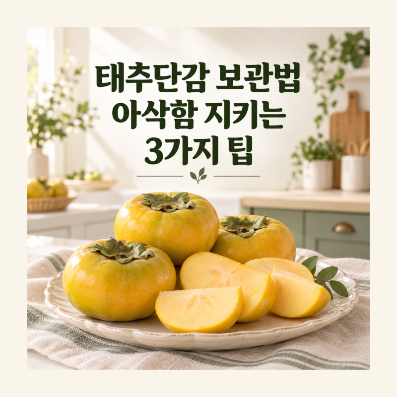 태추단감 보관법, 하나도 버리기 아까워! 아삭함 지키는 3가지 팁