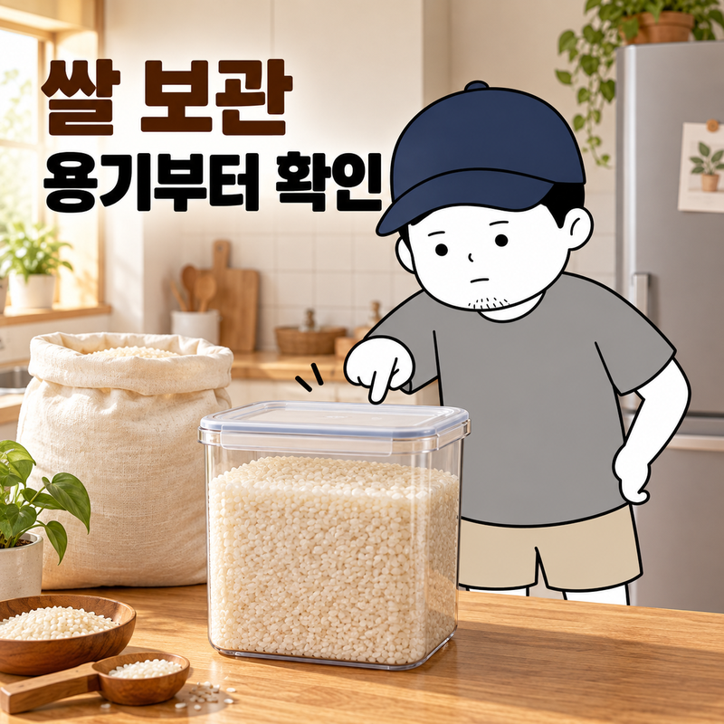 쌀보관법, 가을 베란다에 둬도 될까요? 달력보다 확인할 조건