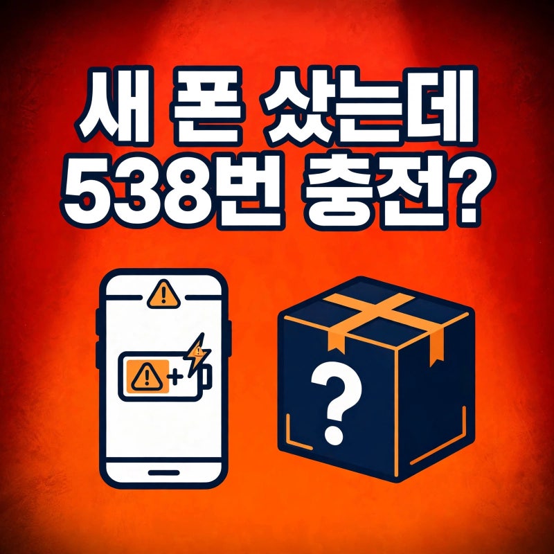 "새 폰 샀는데 538번 충전?" 쿠팡 중고폰 논란