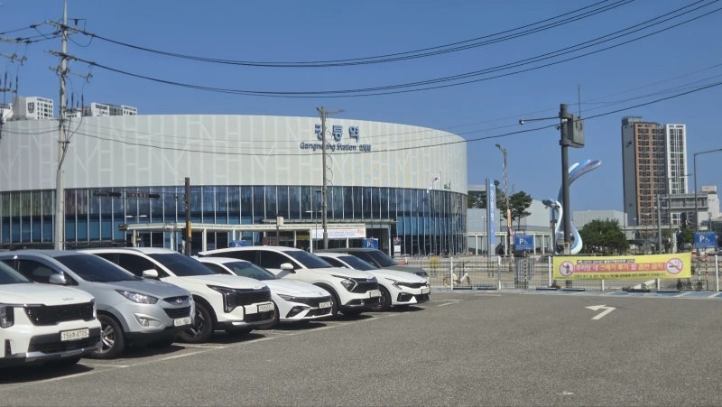 아이랑 KTX 타고 간 강릉렌트카 강릉KTX렌트카로 역 1번 출구 바로 앞에서 SUV 빌린 후기