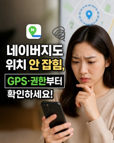 네이버지도 위치 안 잡힘, GPS·권한부터 확인하는 해결 순서